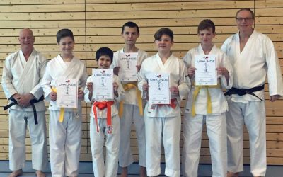 Erfolgreiche Karate-Prüfung beim BTSC