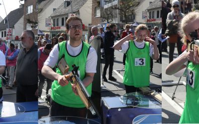 Inditeam und Judoka beim Biathlon