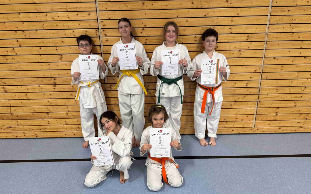 Erfolgreiche Karate Prüfung beim BTSC