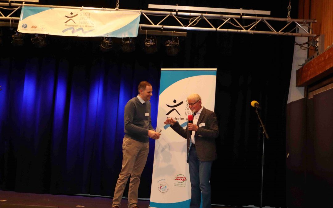 Marcel Schneider – Ehrung vom Stadtsportverband Monheim